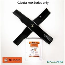 Ballard X-Blade Adapter Kit 2-1/2" W X 1-1/8" Center Hole 3-PK (1 Mower) #XBKUB-1